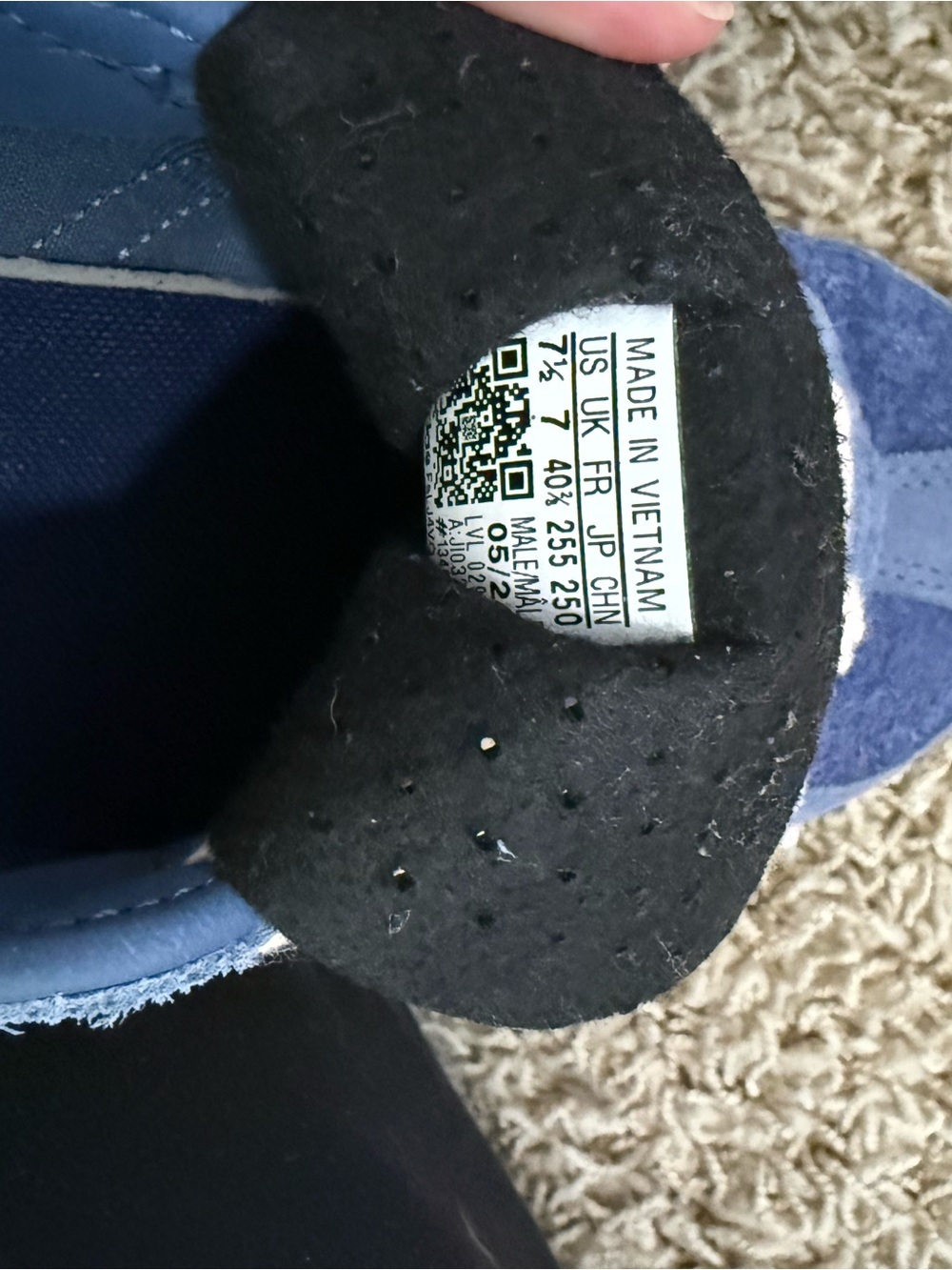 Adidas Gazelle Tennis Shoes — Navy - Picture 5 of 5
